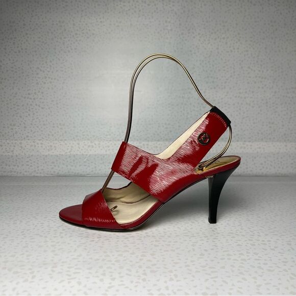 Michael Michael Kors Rochelle Open Toe Slingback Sandal Heels Size 10 - Picture 1 of 12